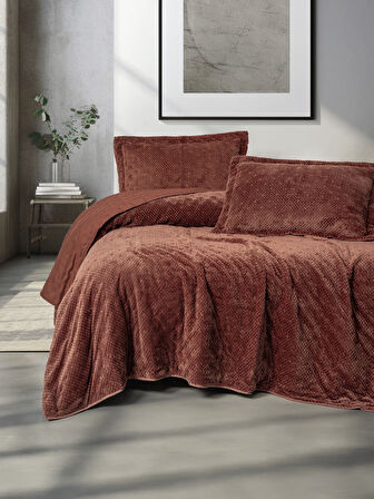 Cotton Box Softnest Tek Kişilik Yatak Örtüsü Boleta Kiremit