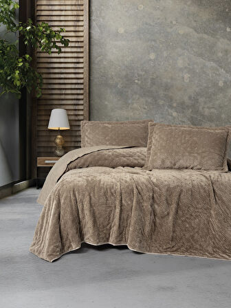 Cotton Box Softnest Tek Kişilik Yatak Örtüsü Boleta Bej