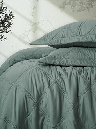 Cotton Box Serra Çift Kişilik Yatak Örtüsü Tila Mint