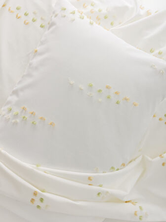 Cotton Box Twirly Çift Kişilik Nevresim Takımı Feya Bej