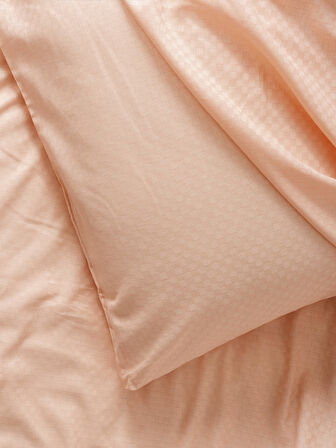 Cotton Box Plaid Ranforce Çift Kişilik Nevresim Takımı Plaid Somon