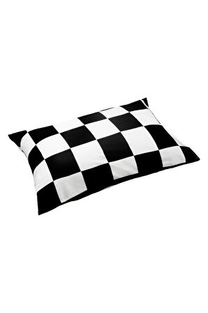 Cozy Home Mono Çift Taraflı Yastık Kılıfı Code Siyah 50x70