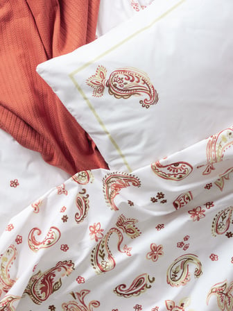 Cotton Box Vivid Çift Kişilik Pikeli Nevresim Takımı Paisia Tarçın