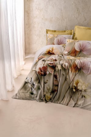 Cotton Box 3d Flower %100 Pamuk Saten  - Eloni Gold