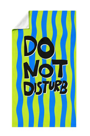 Cozy Home Heatwave Plaj Havlusu Do Not Disturb Yeşil 90x150