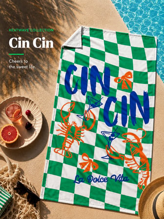 Cozy Home Heatwave Plaj Havlusu Cin Cin Yeşil 90x150
