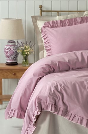 Cotton Box Maison Çift Kişilik Nevresim Takımı Lova Gül Kurusu-Bej