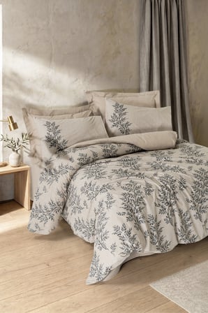 Cotton Box Dual Tek Kişilik Nevresim Takımı Saga Bej