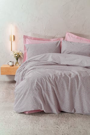 Cotton Box Petite Tek Kişilik Lastikli Çarşaflı Nevresim Takımı Otis Pembe