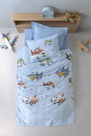 Cotton Box Junior Tek Kişilik Nevresim Takımı Jetty İndigo