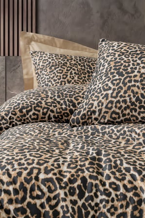 Cotton Box Saten Çift Kişilik Nevresim Takımı Kalahari Bej