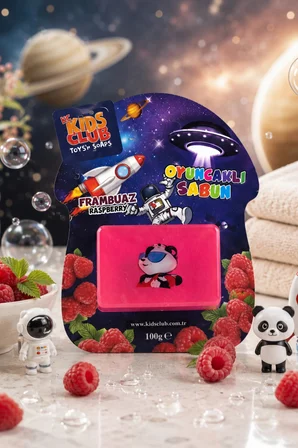 KC Kids Club Toys'n Soaps Frambuaz Oyuncaklı Sabun 100 g