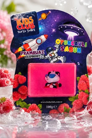 KC Kids Club Toys'n Soaps Frambuaz Oyuncaklı Sabun 100 g