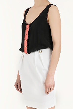 Beyaz İpek mini elbise 90661 | 38