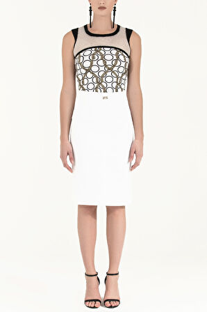 Beyaz Dar kesim cepli etek 80390 | 40