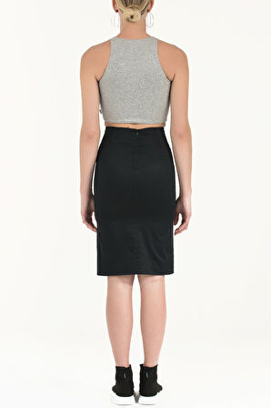 Lacivert Dar kesim cepli etek 80390 | 38