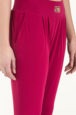Fuşya Bol kesim pantolon 40682 | 40