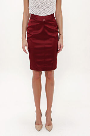 Bordo Dar kesim etek 80436 | 38