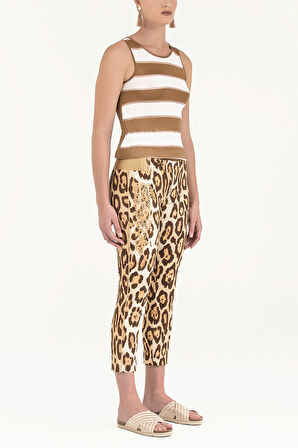 Leopar Leopar desenli pantolon 40904 | 44