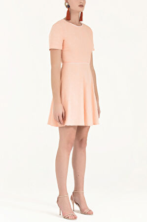 Somon Volanlı mini elbise 91200 | 40