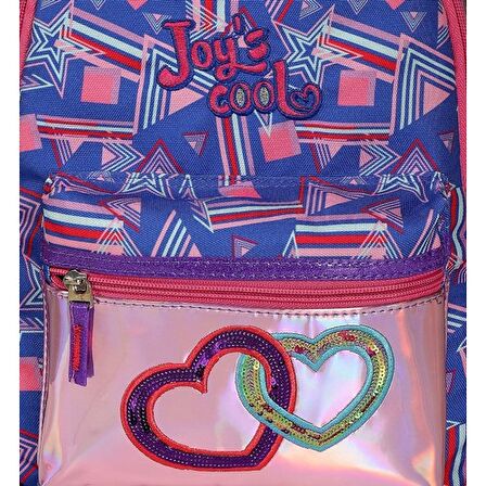 Joy's Cool Zincir Kalp İşlemeli Anaokulu Çantası