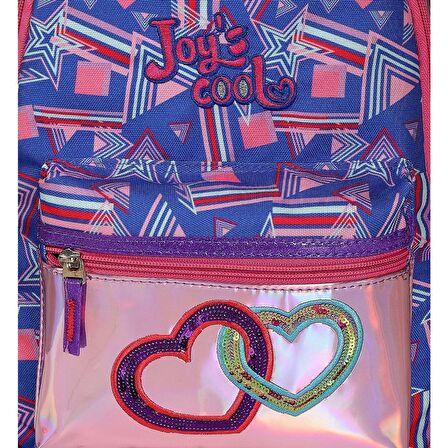 Joy's Cool Zincir Kalp İşlemeli Anaokulu Çantası