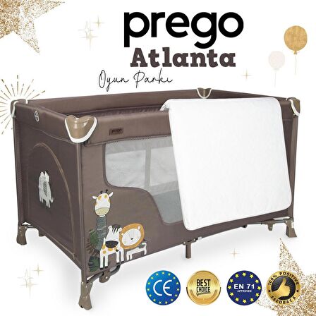 Prego Atlanta Oyun Parkı 70*120 Cm Bej + Yatak Hediyeli