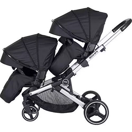 Prego İbiza Pro İkiz Bebek Arabası Siyah 2071