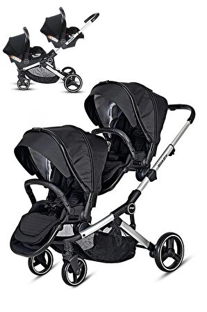 Prego 2071 İbiza Pro Travel Sistem İkiz Bebek Arabas