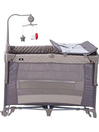 Sunny Baby Prego Oslo Anne Yanı Oyun Parkı 70x110 cm Gri