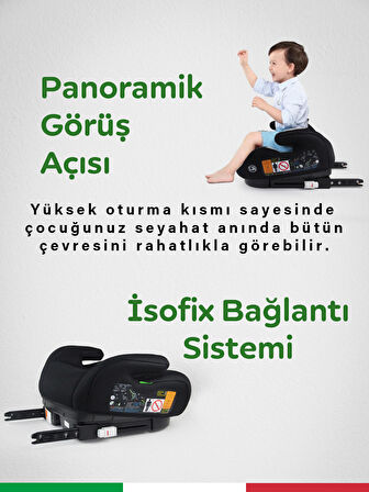 Prego Hera 15-36 Kg Emniyet Kemeriyle Kullanılabilen İsofixli Yükseltici Oto Koltuğu