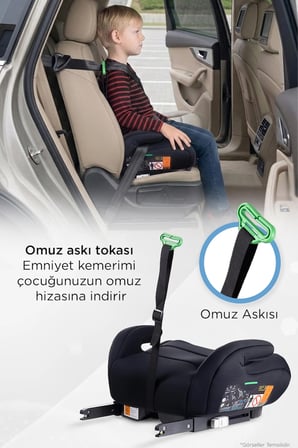 Prego Hera 15-36 Kg Emniyet Kemeriyle Kullanılabilen İsofixli Yükseltici Oto Koltuğu