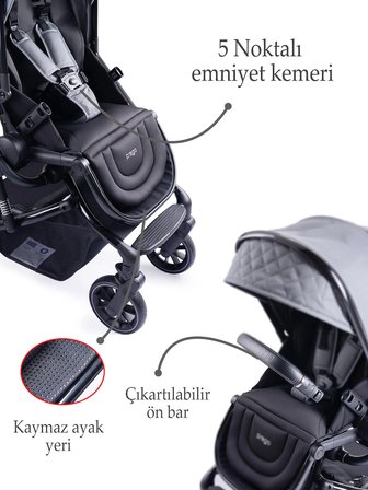 Prego 2064 Maybach Çift Yönlü Travel Sistem Bebek Arabası
