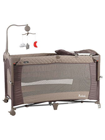 Prego Bedside Anne Yanı Oyun Parkı 70x120 cm Bej