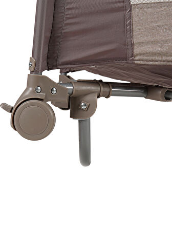 Prego Bedside Anne Yanı Oyun Parkı 70x120 cm Bej