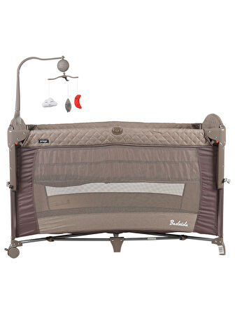 Prego Bedside Anne Yanı Oyun Parkı 70x120 cm Bej