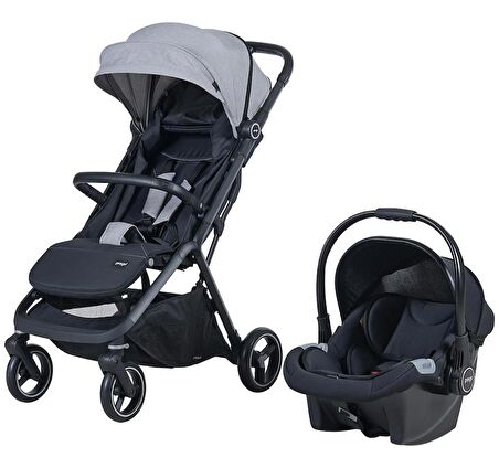 Prego 2026 Smart Fold Travel Bebek Arabası / Gri