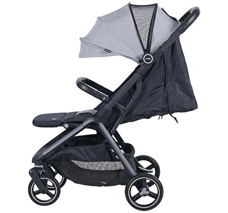 Prego 2026 Smart Fold Travel Bebek Arabası / Gri