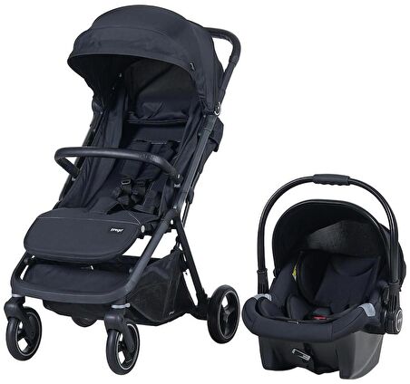 Prego 2026 Smart Fold Travel Bebek Arabası / Siyah