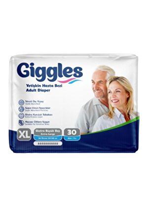 Giggles Belbantlı Yetişkin Hasta Bezi Extra Large XL 30 Lu 