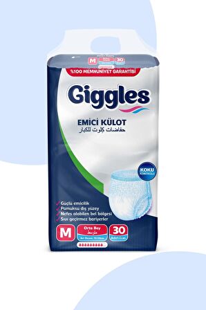 GİGGLES KÜLOTLU HASTA BEZİ MEDIUM 30 ADET
