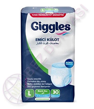 GİGGLES KÜLOTLU HASTA BEZİ LARGE 120 ADET