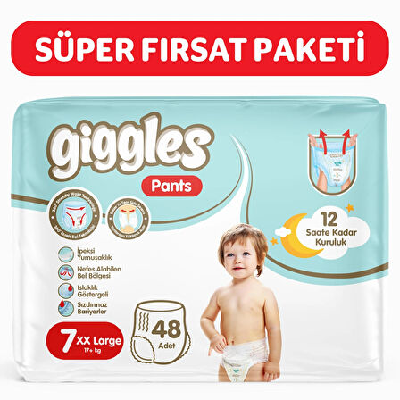 Giggles Pants Külotlu Bebek Bezi 7 Numara XXLarge 48 Adet