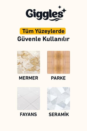 Giggles Mopa Uyumlu Yer Temizlik Havlusu 8 Katlı 4XL Arap Sabunu Katkılı 1 Paket 30 Adet Havlu