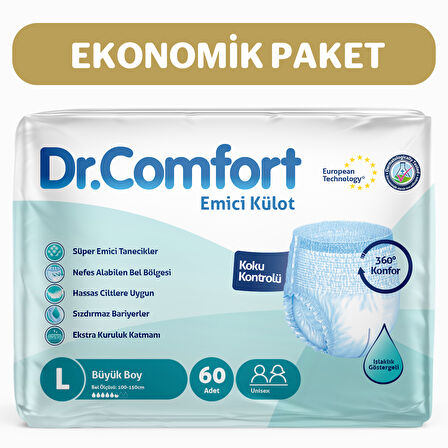 Dr.Comfort Yetişkin Emici Külot L 2 x 30'Lu 60 Adet