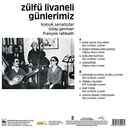 Zülfü Livaneli - Günlerimiz  (Plak)  