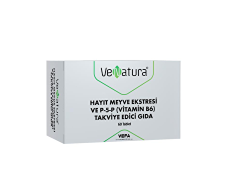 Venatura Hayıt Meyve Ekstresi Ve P-5-P Vitamin B6 Takviye Edici Gıda 60 Kapsül