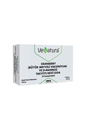 Venatura Cranberry Ve D-Mannoz Takviye Edici Gıda 30 Yumuşak Kapsül