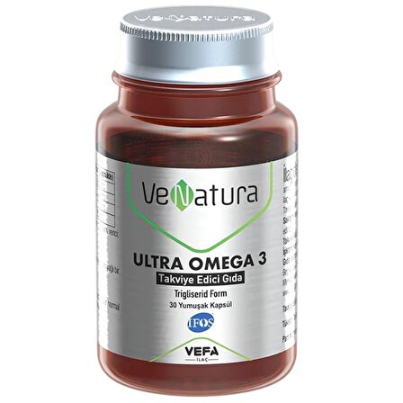 VeNatura Ultra Omega 3 Takviye Edici Gıda 30 Kapsül