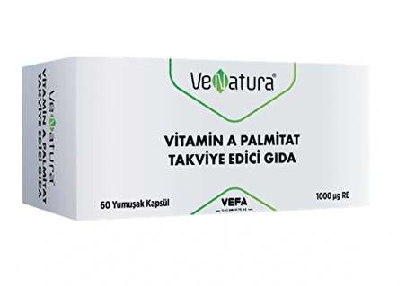 Venatura Vitamin A Palmitat Takviye Edici Gida 60 Yumuşak Kapsül